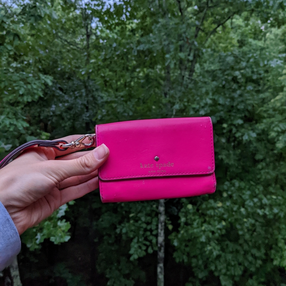 Hot Pink Kate Spade Wristlet Wallet
